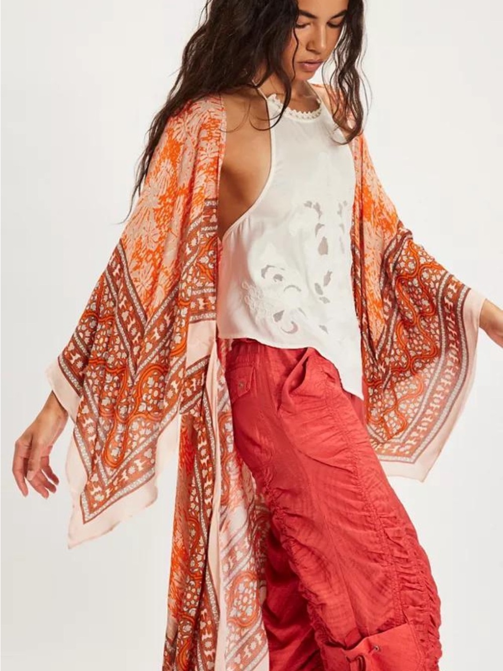 Free People “Magic Dance Border Print Kimono” (Nordstrom)